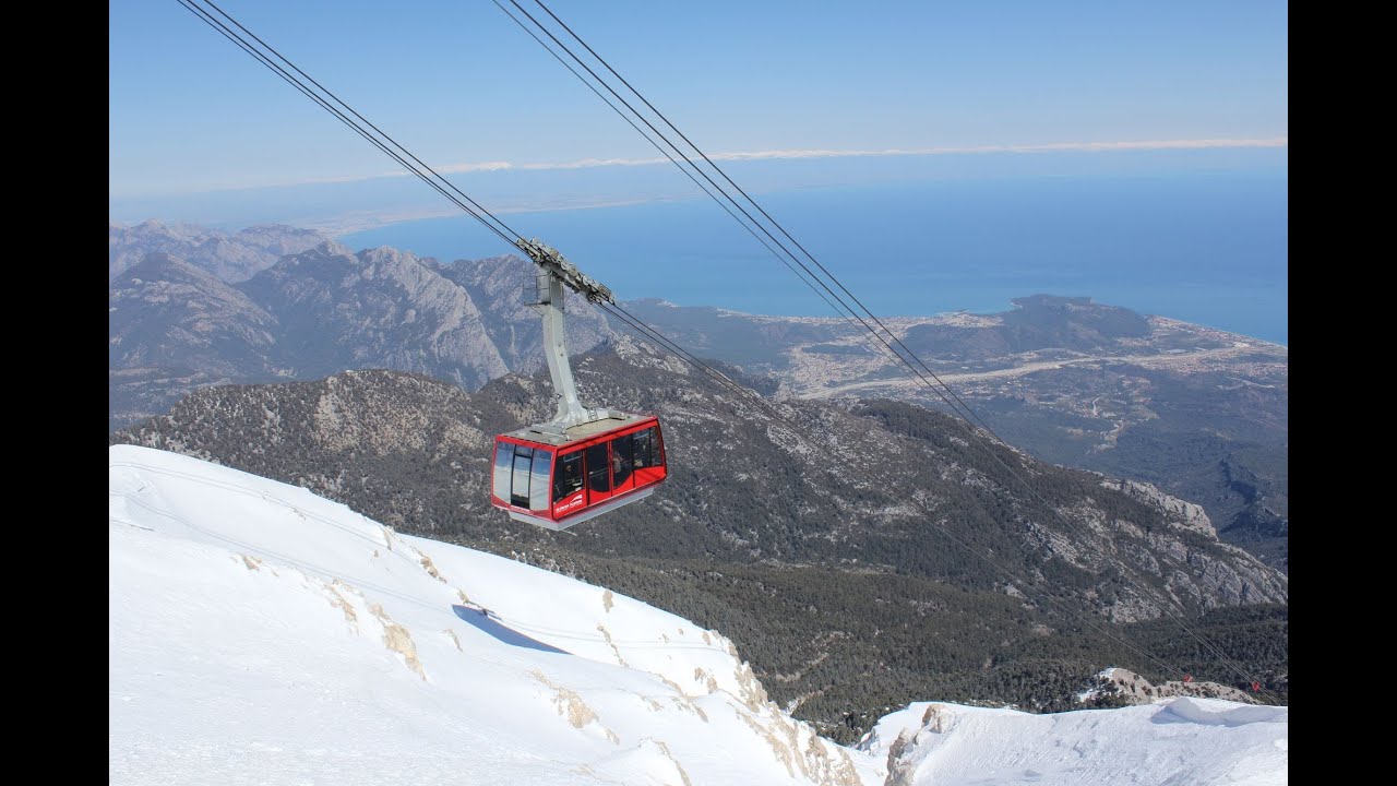 تلفريك اوليمبوس في انطاليا التلفريك أوليمبوس في كيمير رحلة سياحية اطلالة على الطبيعة الغابات و البحر olimpos teleferik