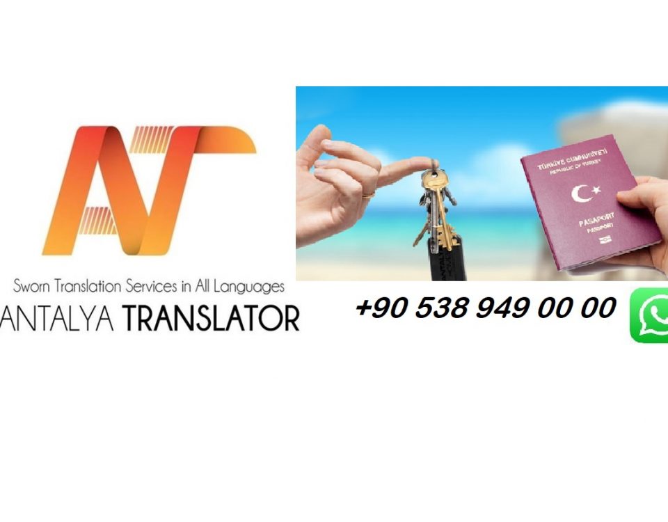Antalyada Noter Onaylı Pasaport Çevirisi - Tercümesi